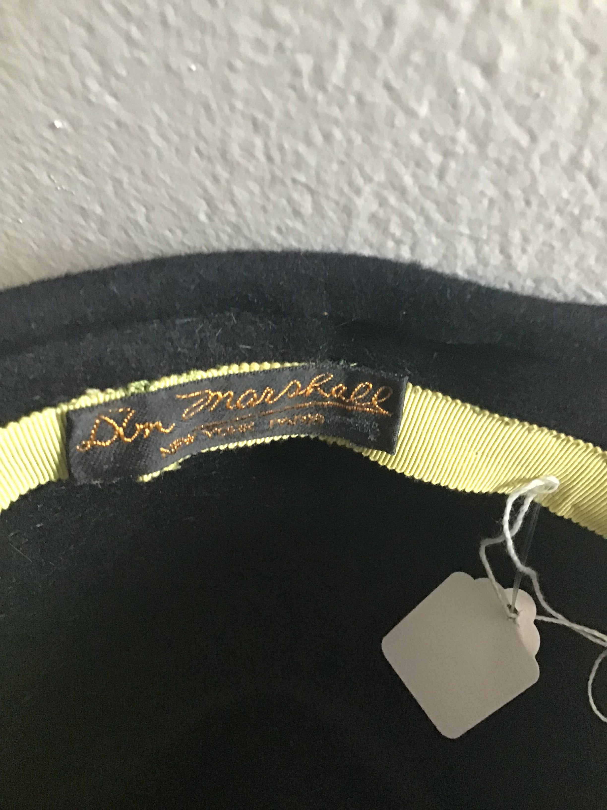 1960s Don Marshall Velvet Cloche Hat