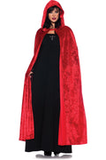 55" Red Hooded Cloak Costume