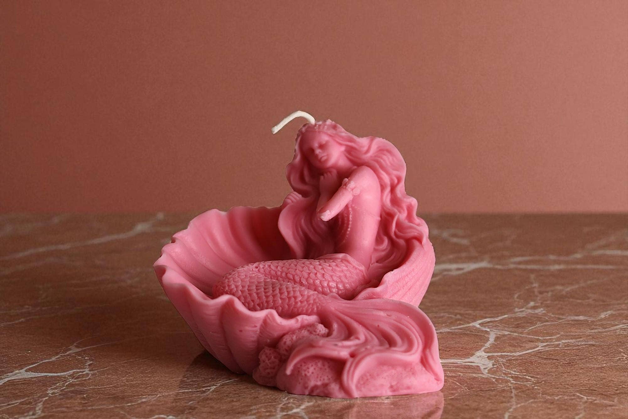 Mermaid Shell Candle