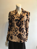 2000’s Valentino Wool Leopard Print Jacket Size 10