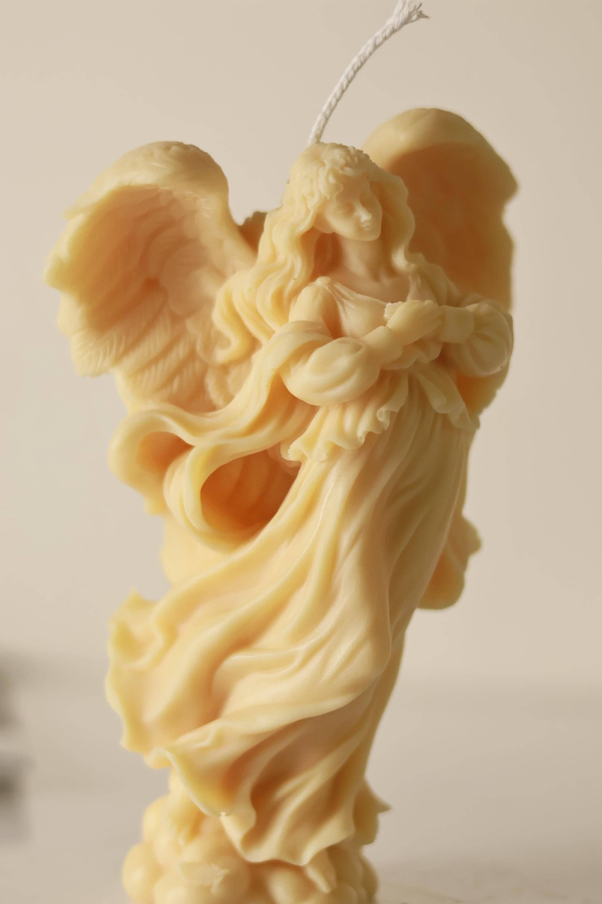 Large Angel Candle 7x5 inches