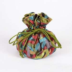 Confetti Brocade Jewelry Pouch – Drawstring Bag