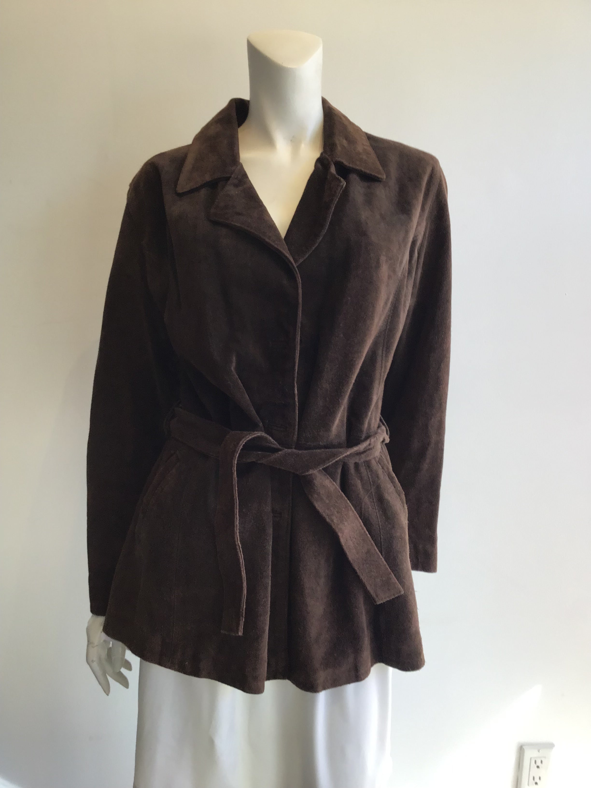 1970s Brown Suede Leather House Size 12