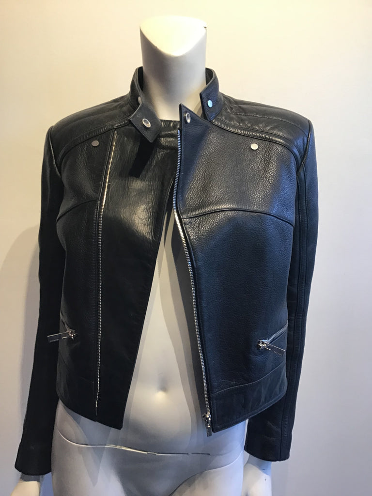 2000’s Balenciaga Black Lamb’s Leather Biker Jacket Size 7.5/8