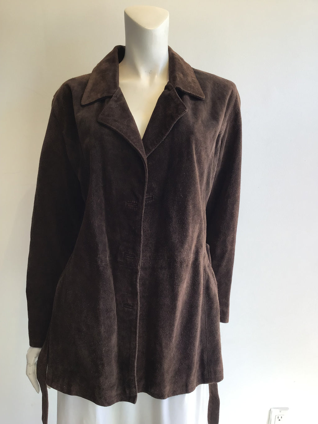 1970s Brown Suede Leather House Size 12