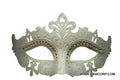 White Masquerade Mask With Gems