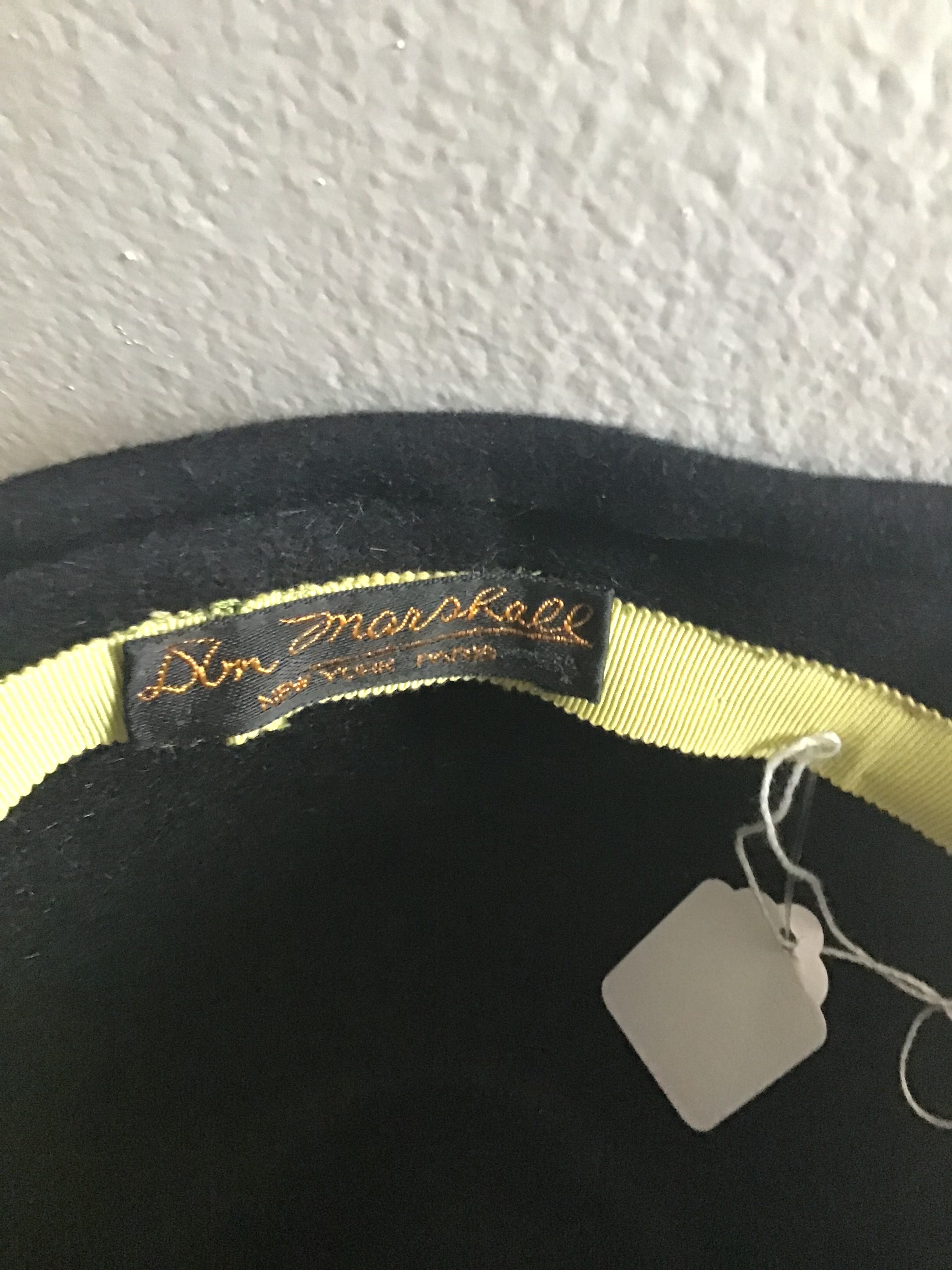 1960s Don Marshall Velvet Cloche Hat