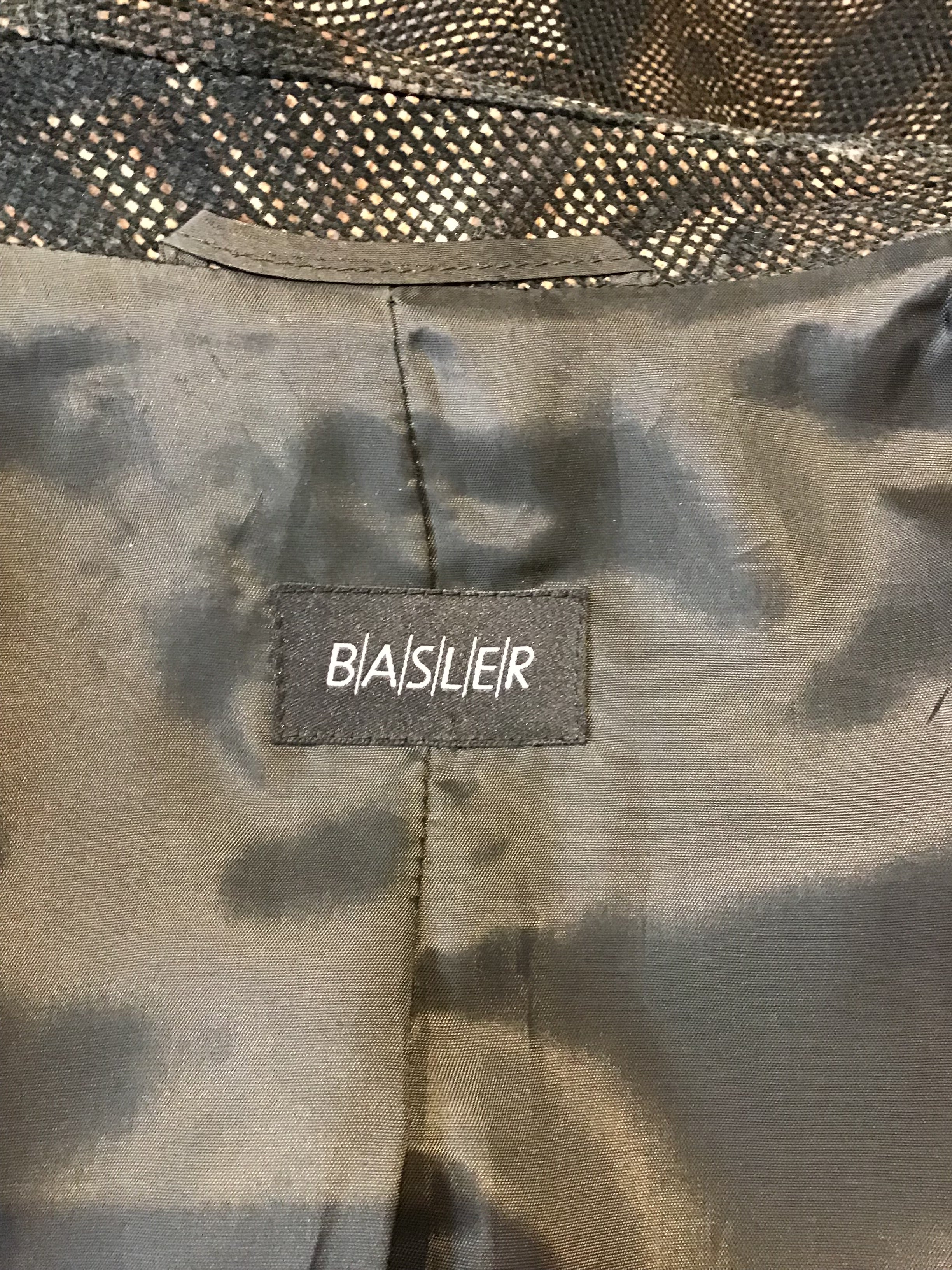 1980’s Wool Blend Basler Brown/Black Animal Print Jacket Size 4