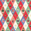 Harlequin Nutcracker - ChristmaS Wrapping Paper - Jumbo