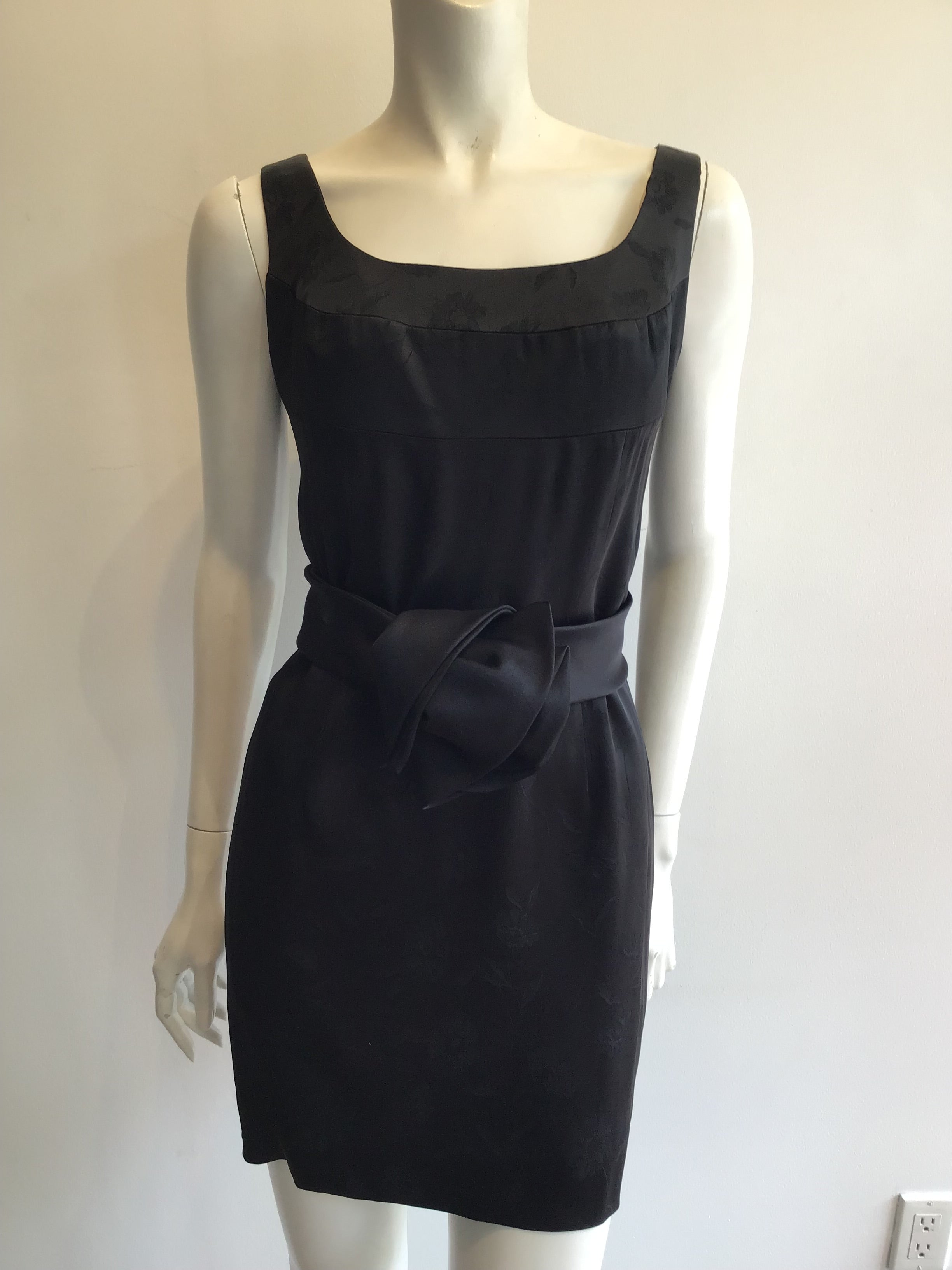 1980’s Black Silk 3 Piece Cocktail Ensemble Size 8