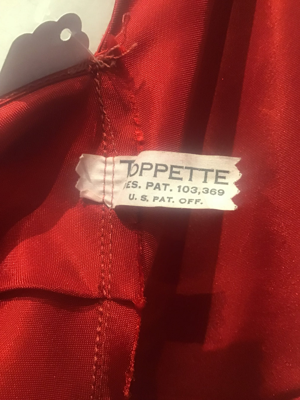 1940s Burgundy Rayon Halter Tops Size 6