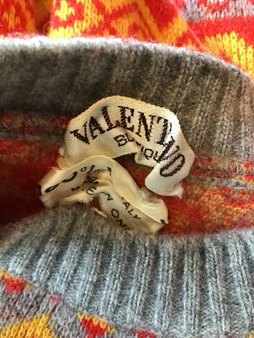 1970’s Valentino Multicolor Wool Sweater Size 6