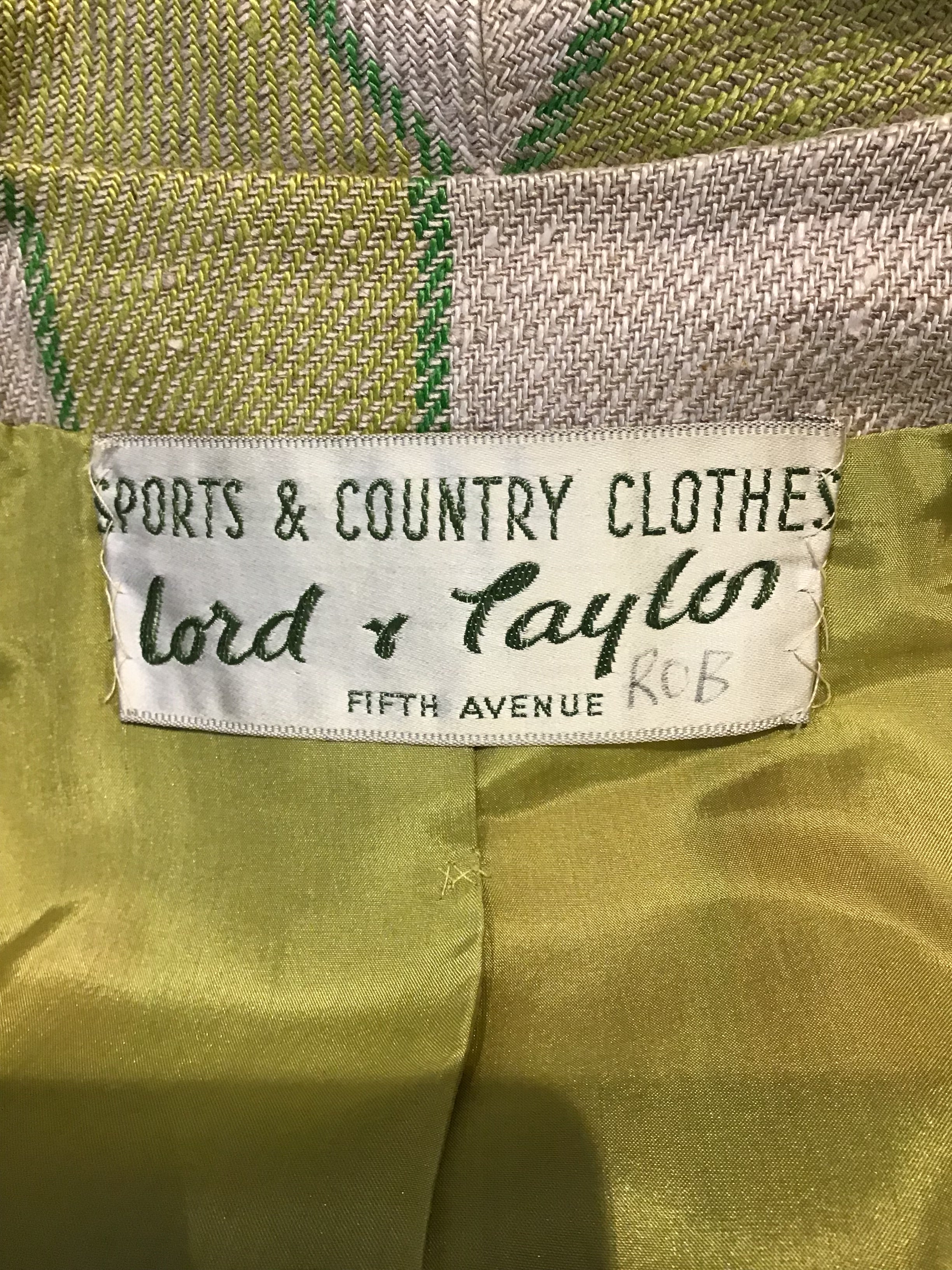 1960’s Linen/Wool Blend Sportswear Couture by Ellen Brooke  Suits Size 4