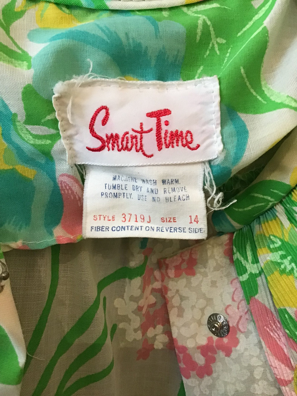 1960’s Polyester Floral House Dress Size 10