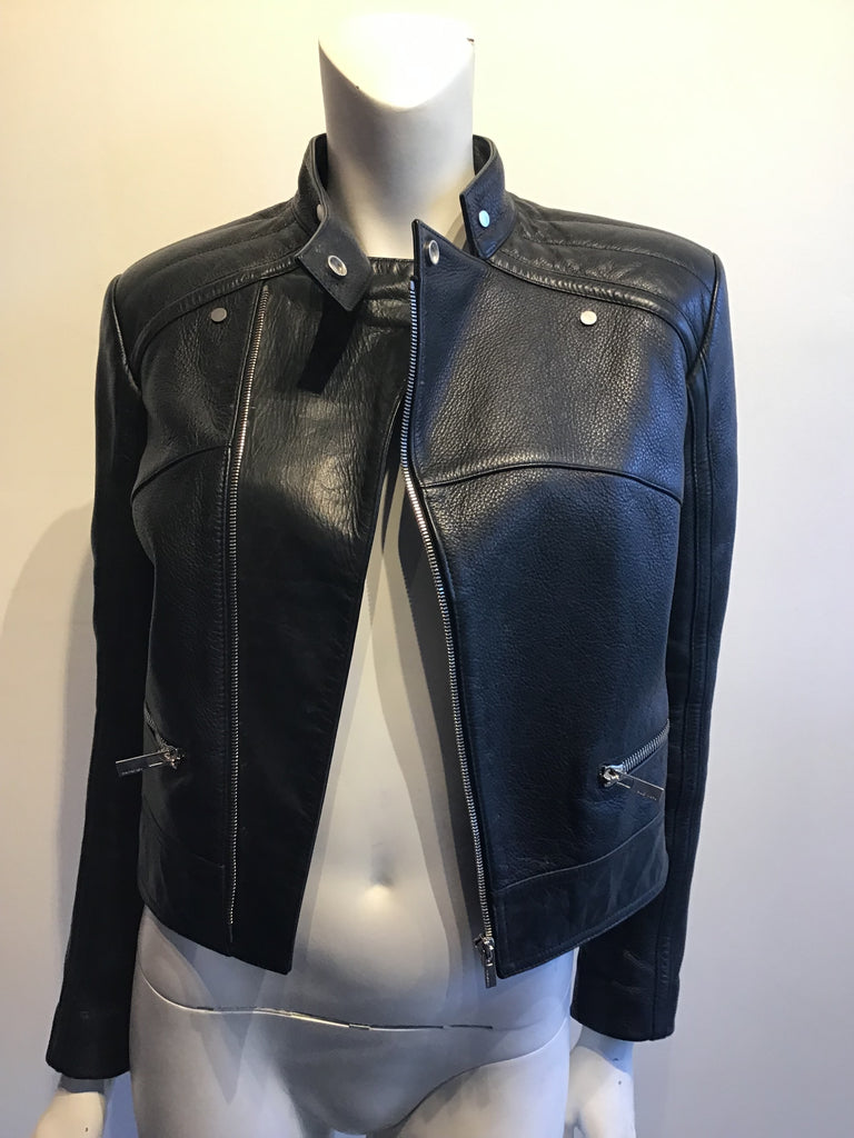 2000’s Balenciaga Black Lamb’s Leather Biker Jacket Size 7.5/8