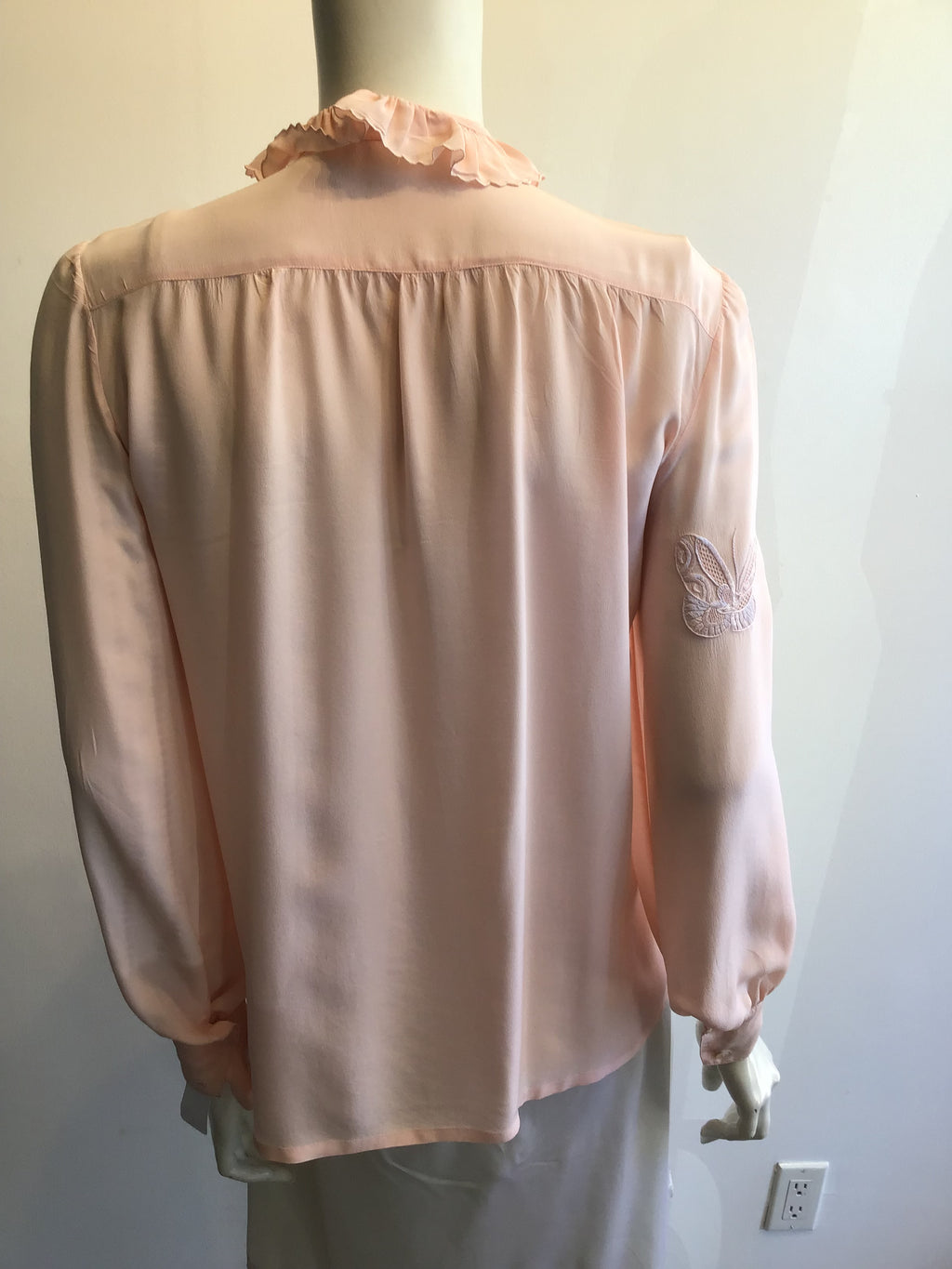 1980’s Pink Silk Hanae Mori Blouse Size 4