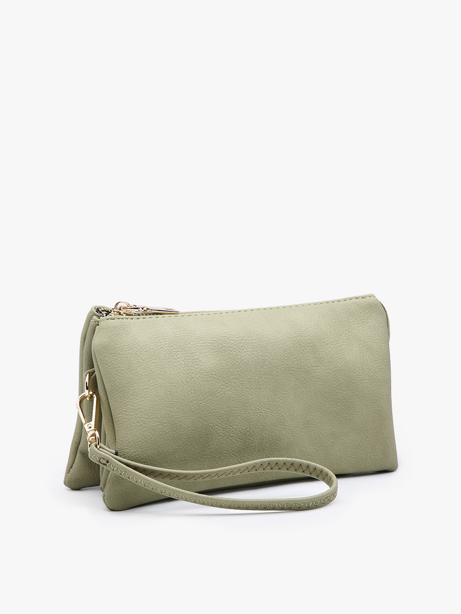 Riley Monogrammable 3 Compartment Crossbody/Wristlet | M013