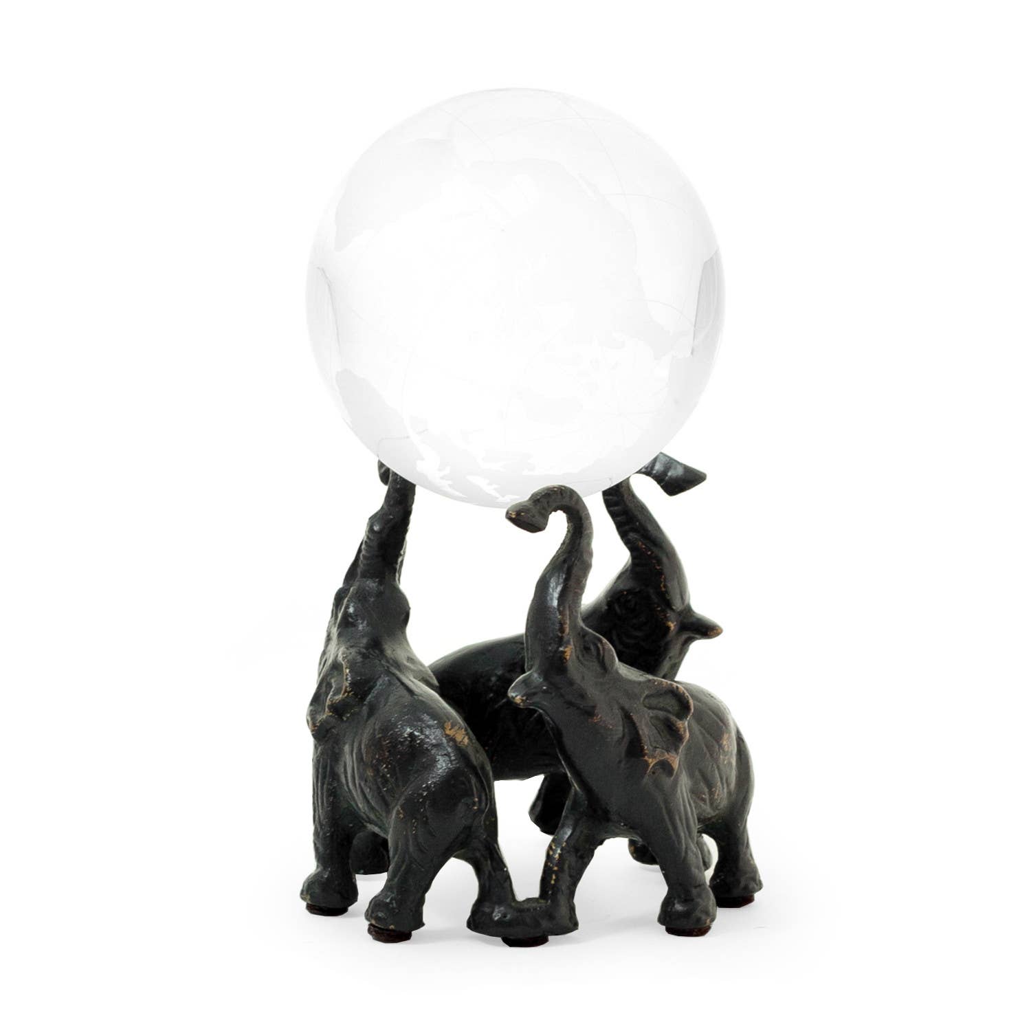 Metal Elephant Ball Holder