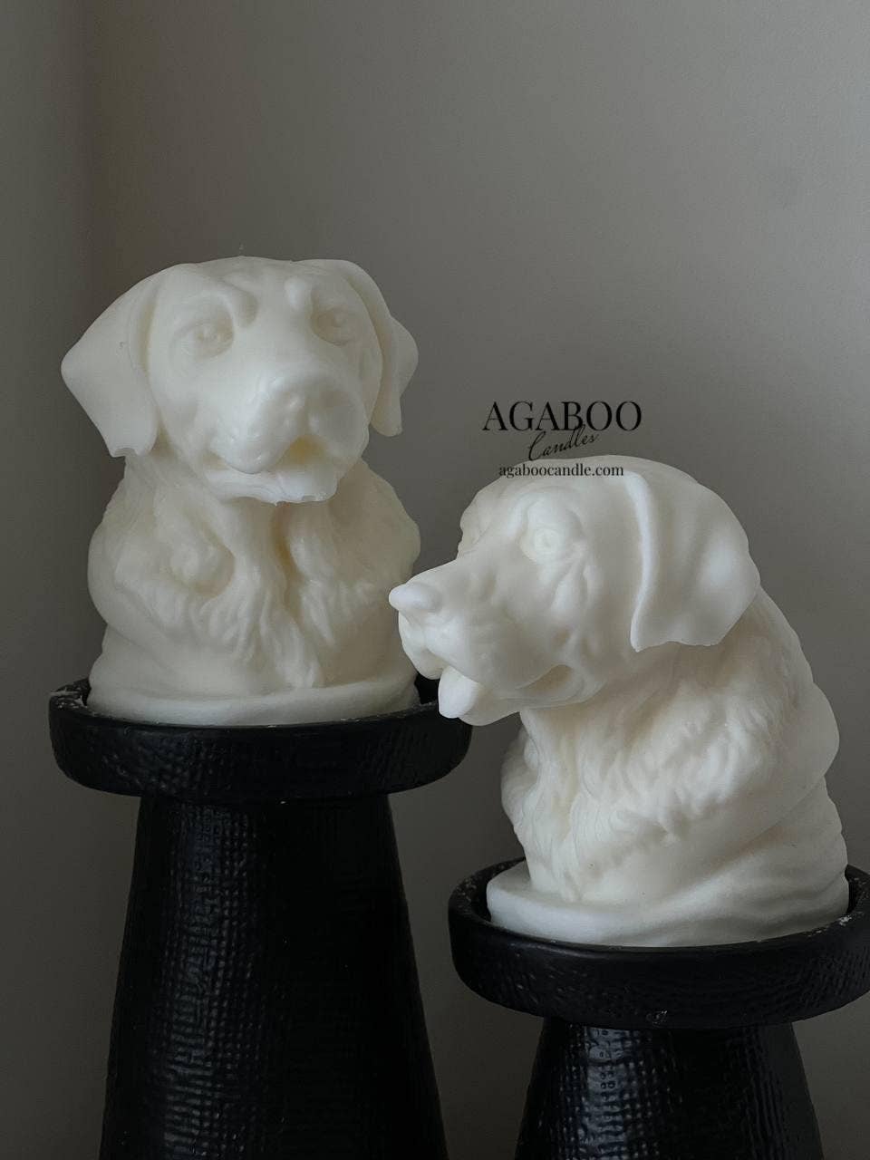 Dog's head Candle 4.5x4 inches