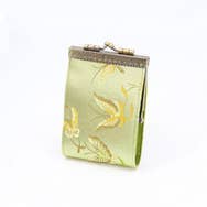 Butterfly & Dragonfly Brocade RFID Card Holder