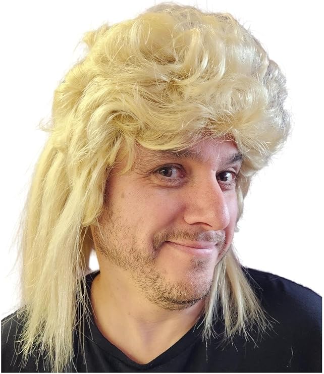 Blonde Mullet Wig