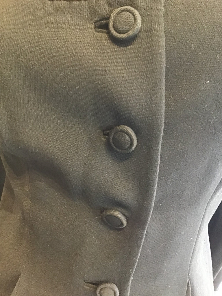 1950’s Lilli Ann Black Wool Jacket Size 6