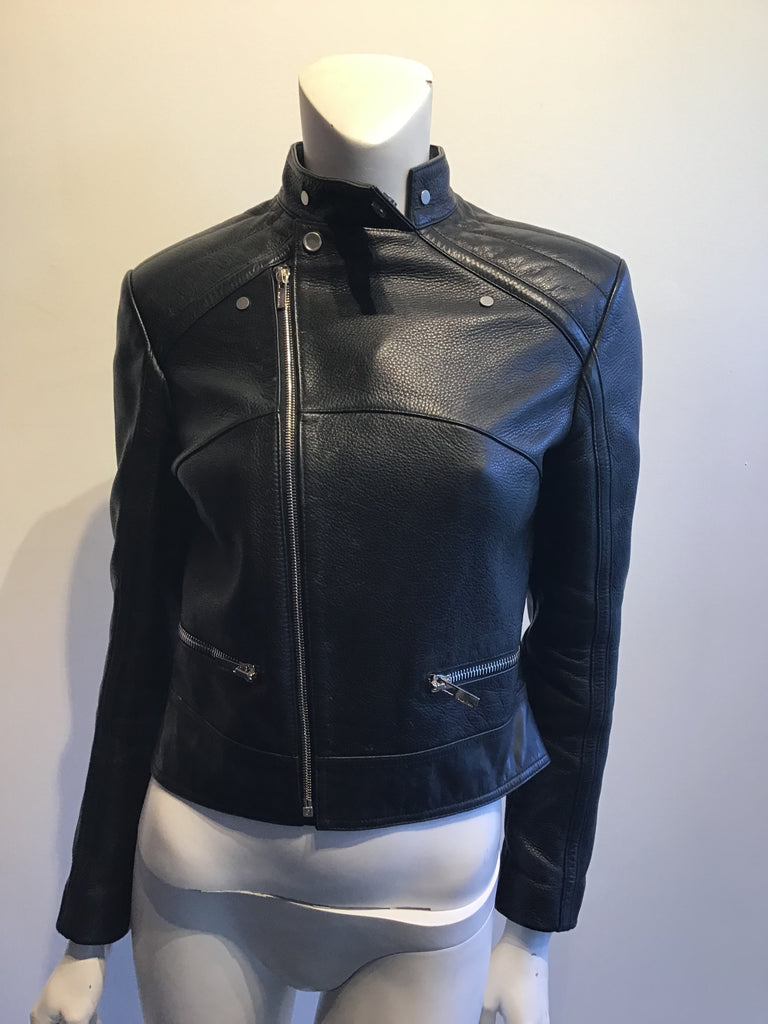 2000’s Balenciaga Black Lamb’s Leather Biker Jacket Size 7.5/8