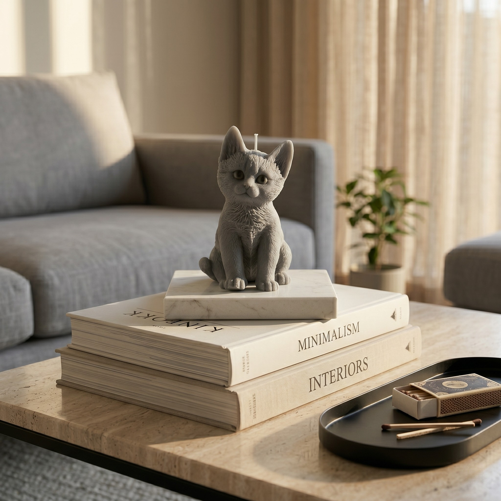 Chloe the Cat Candle