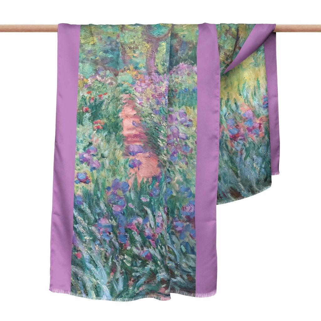 Monet Artist's Garden at Giverny Silk-Blend Pashmina Shawl