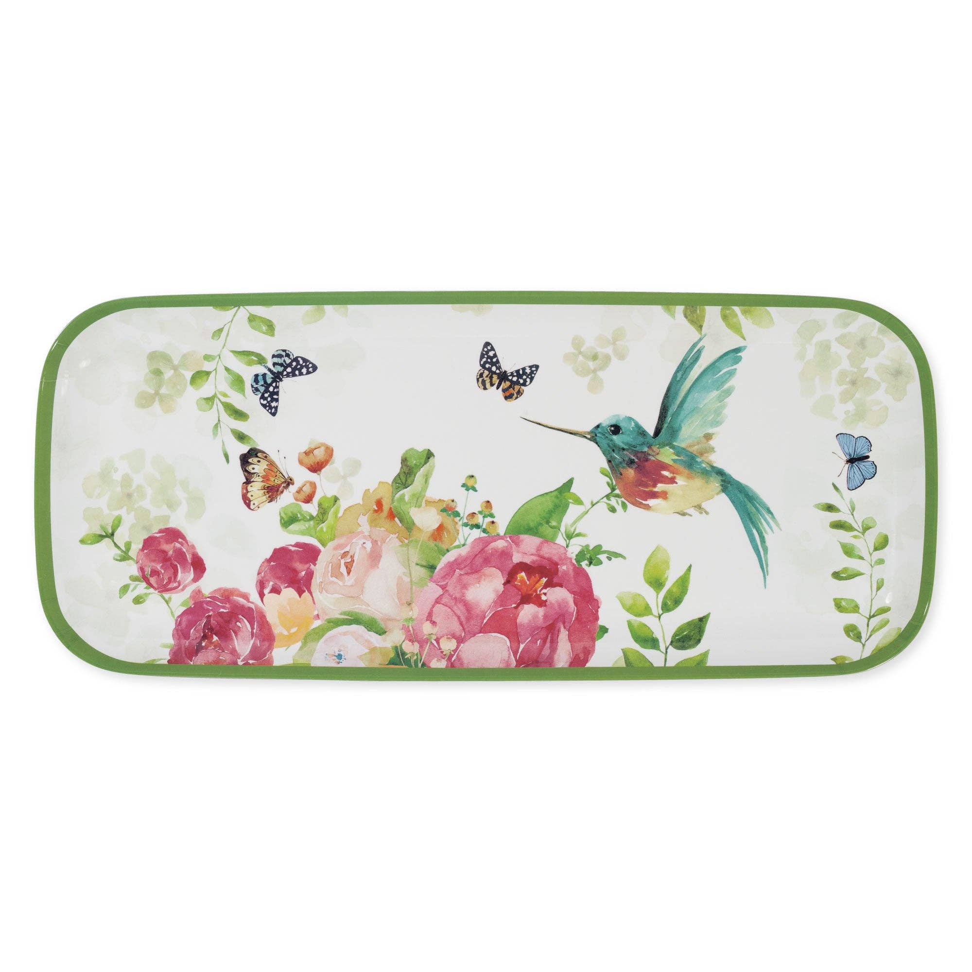 Rose Garden 15" Melamine Rectangle Tray