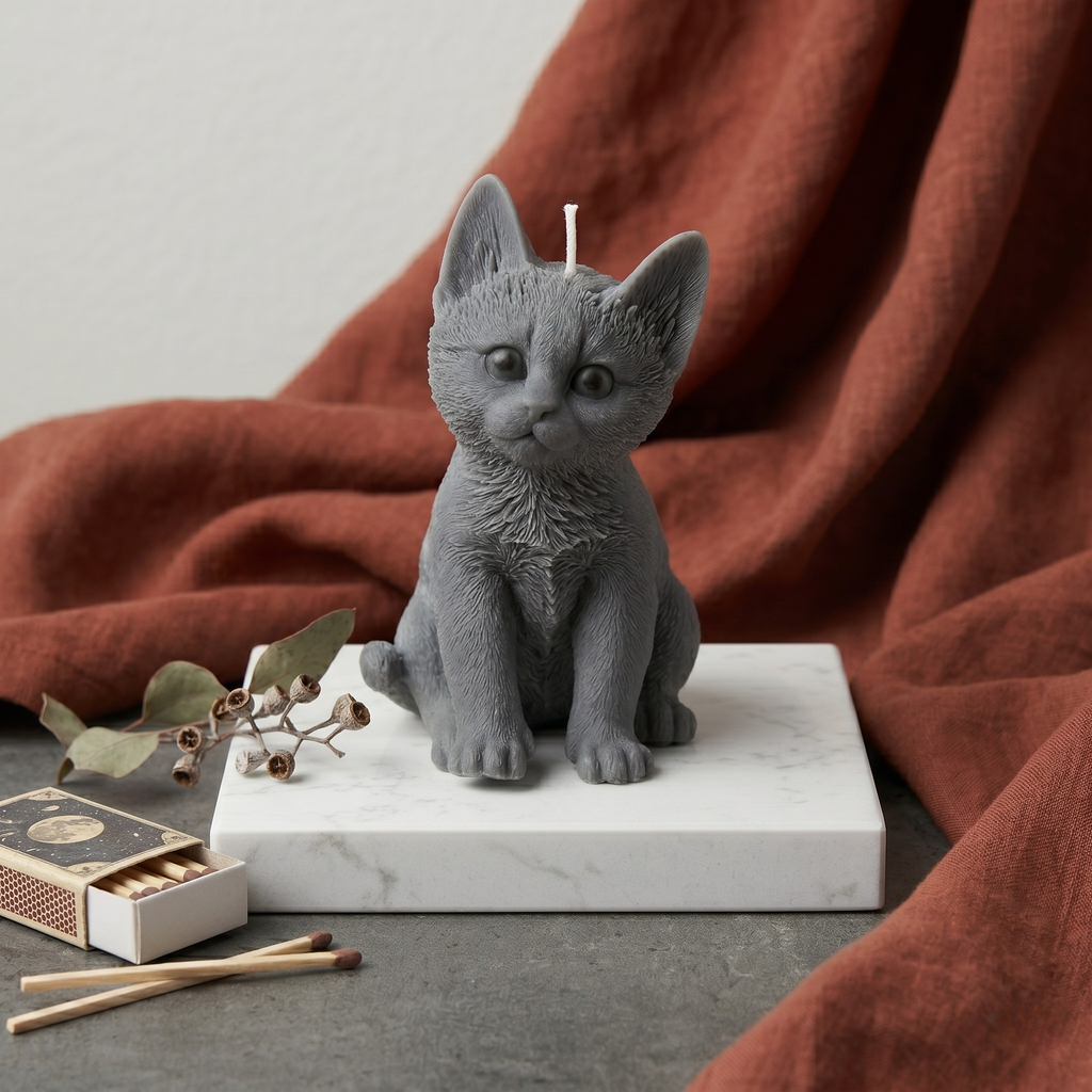 Chloe the Cat Candle