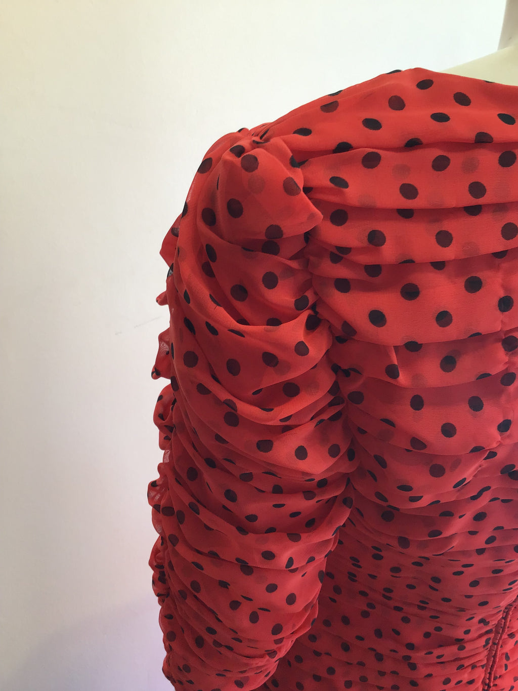 1980’s Red Silk Blend Louis Féraud Evening Dress Size 6