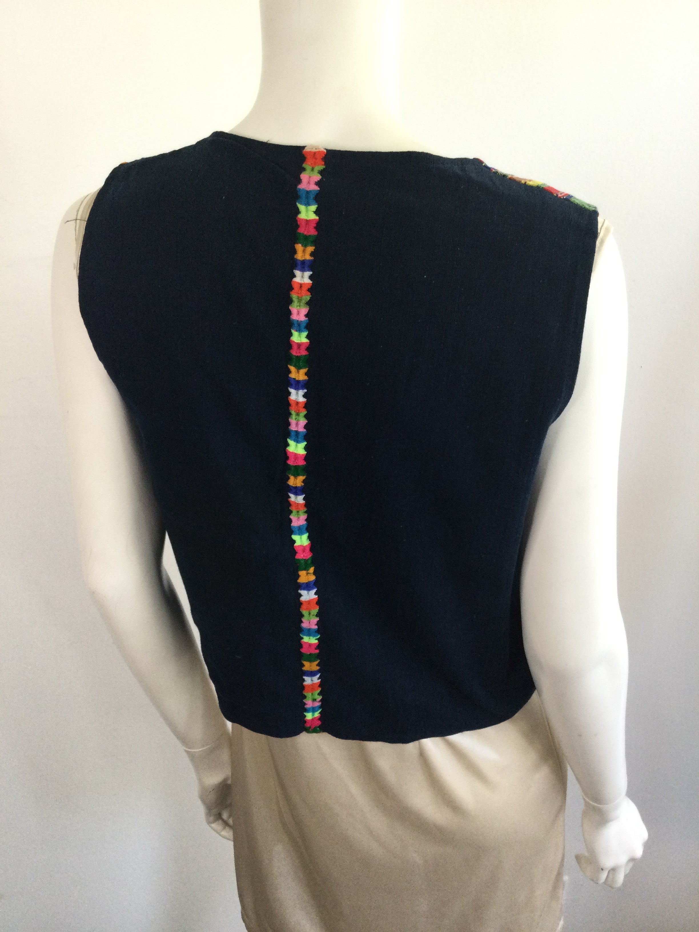 1970s Ctoon Multicolor VestSize 8