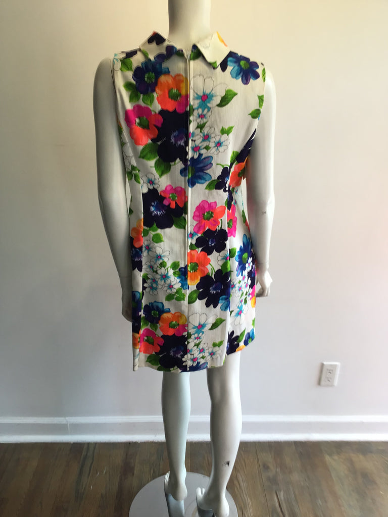 1960’s Cotton Multicolored Janet Lynn Culottes/Dress Size 8