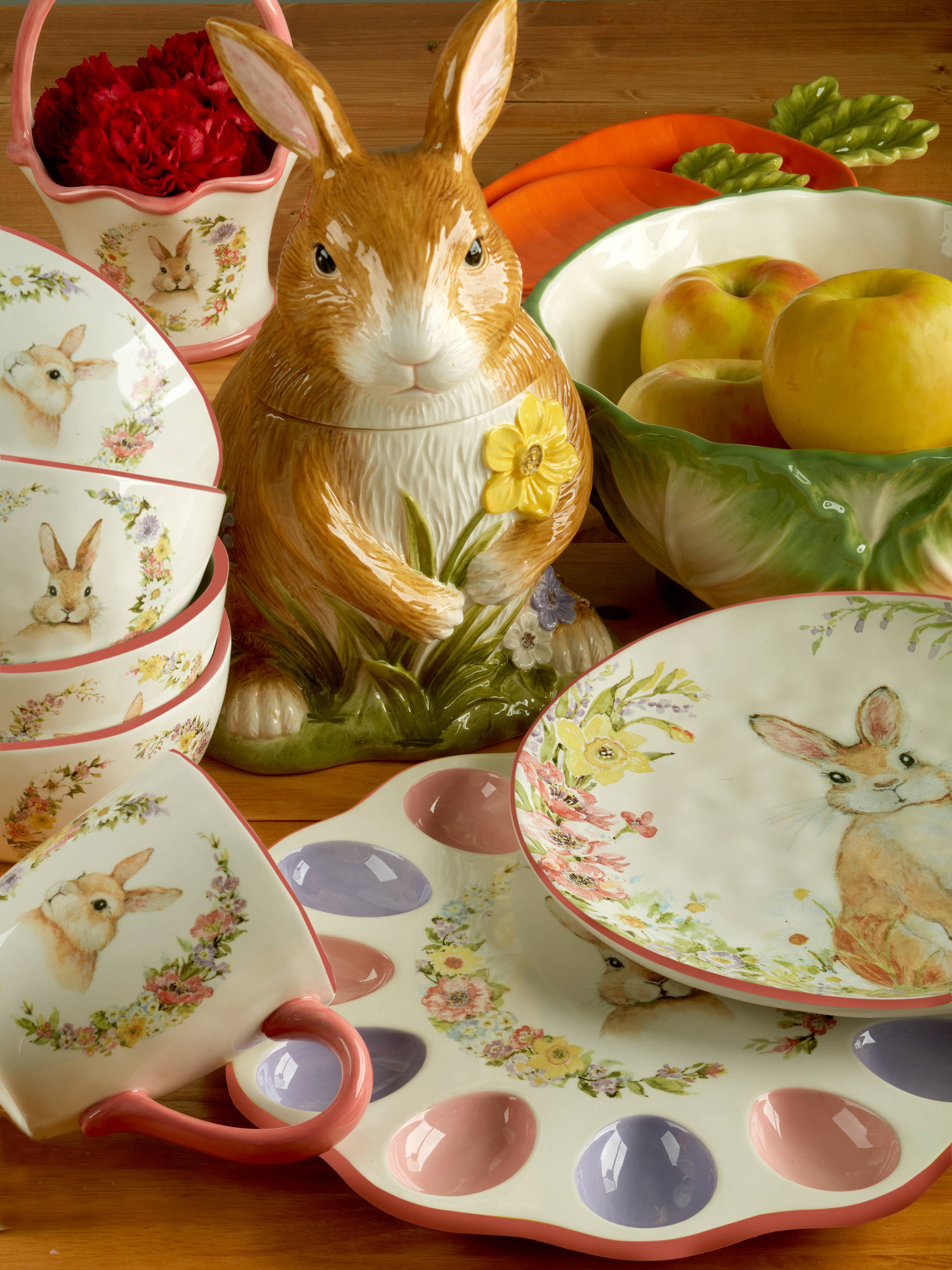 Easter Garden Oval Platter 17.25 x 12.5
