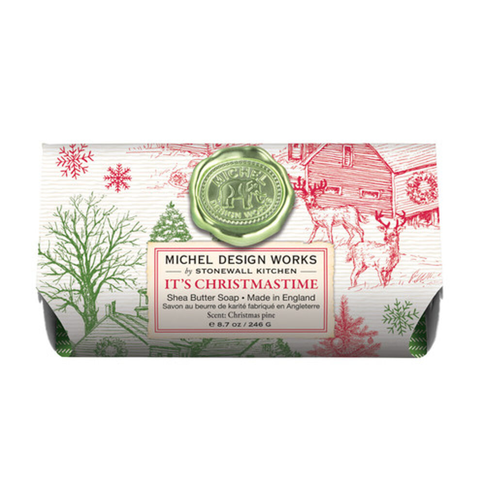 Michel Design It's Christmastime Large Bath Soap Bar