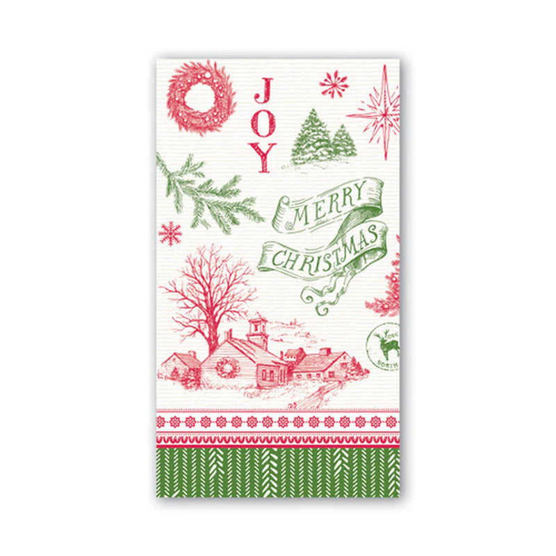 Michel Design It's Christmastime Hostess Napkin