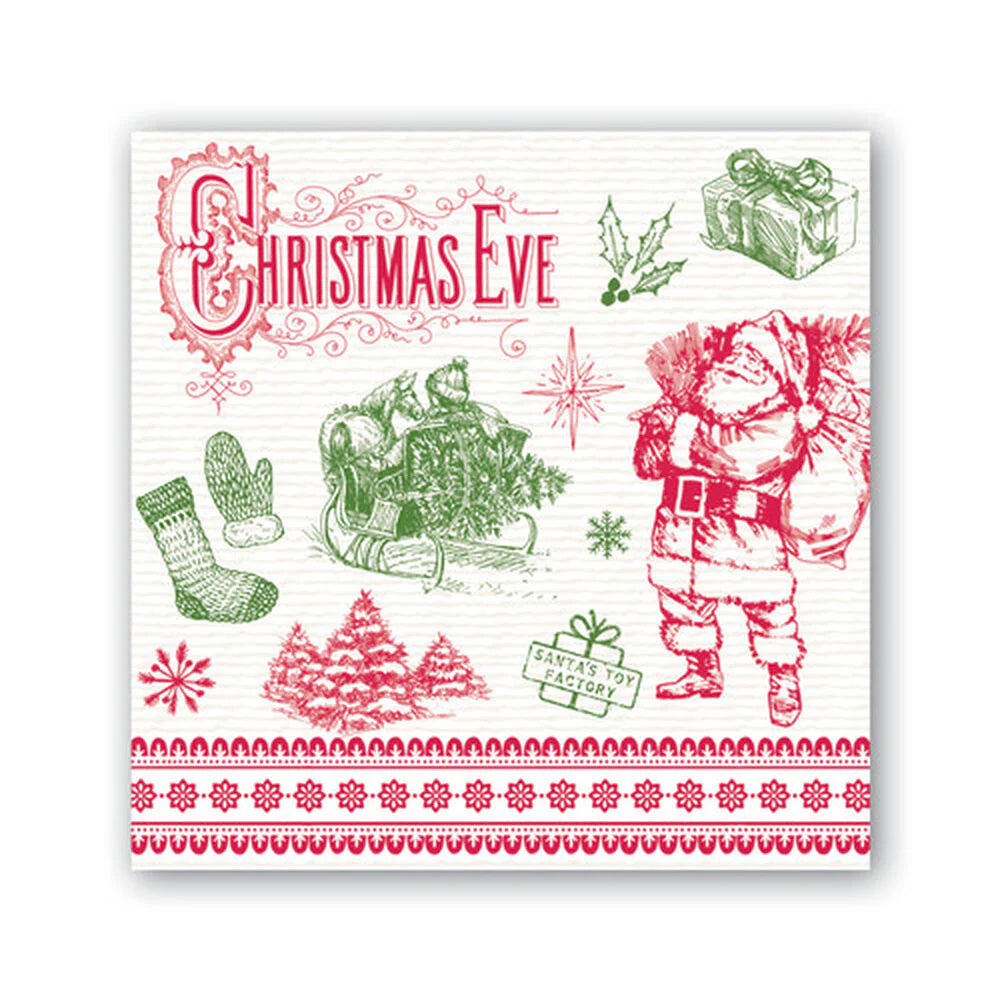 Michel Design  It's Christmastime Cocktail Napkin