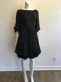 1960’s Black Chiffon Cocktail Dress Size 6