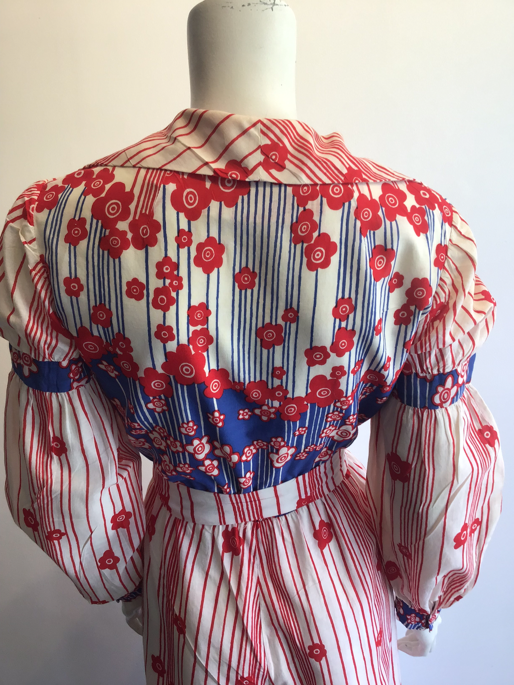 1970’s red,White and Blue Cotton Malcolm Starr Jumpsuit Size 6