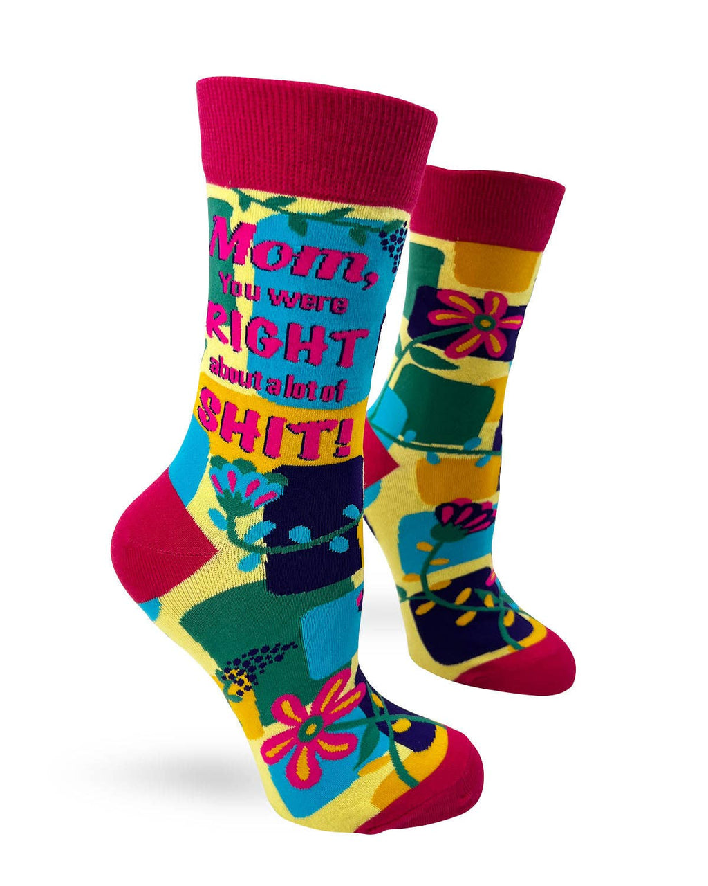 Mom, You Were Right About a Lot of Shit Women's Novelty Socks