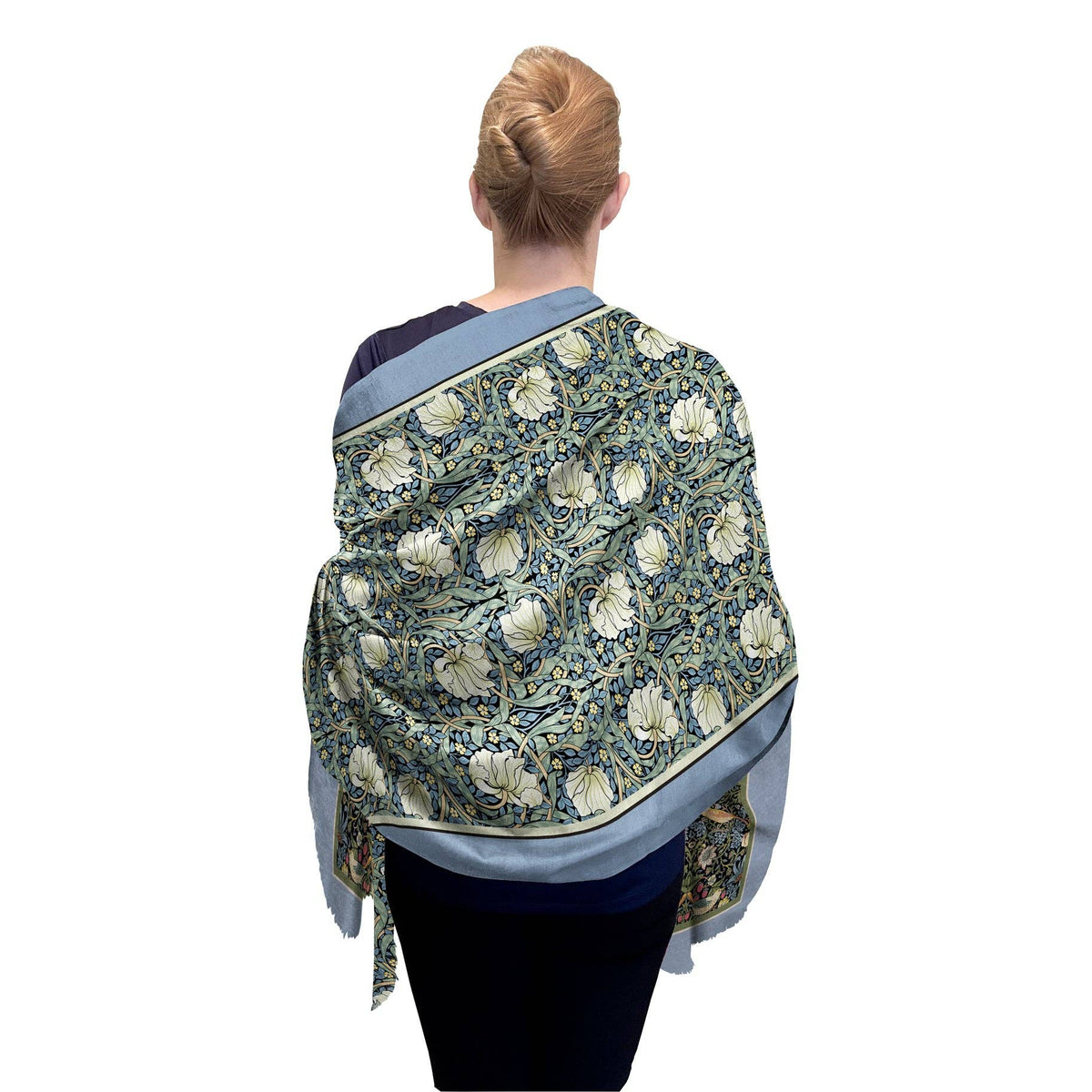 William Morris Pimpernel Silk Blend Shawl – Lightweight & Elegant Evening Wrap