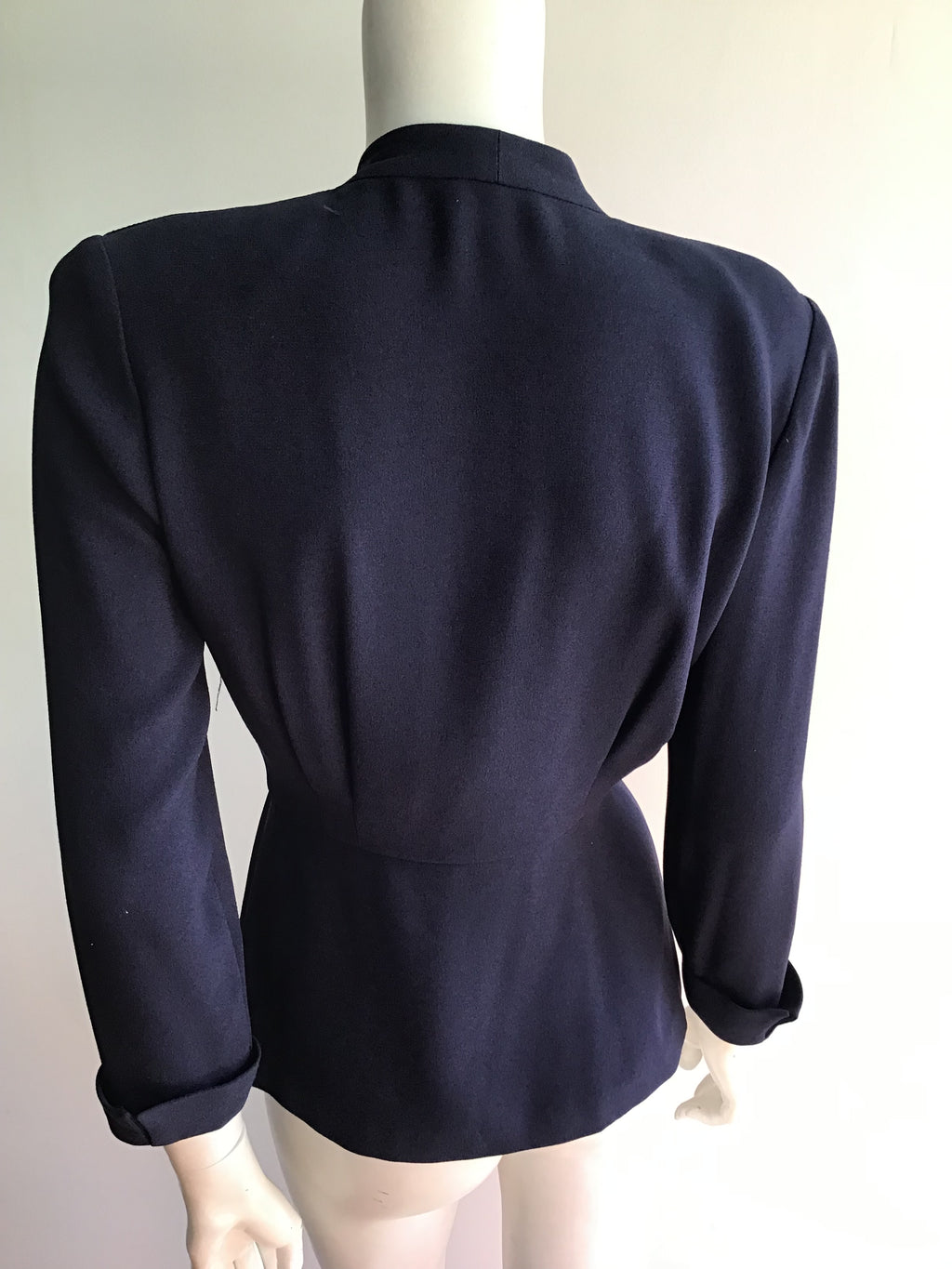 1980’s Blue Crepe Zelda Jacket Size 4