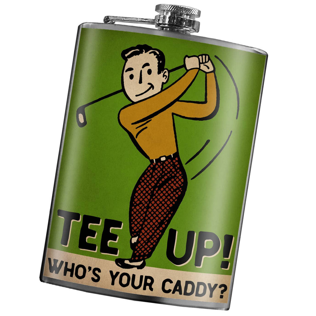 8oz Flask - Who's Your Caddy?, Golf