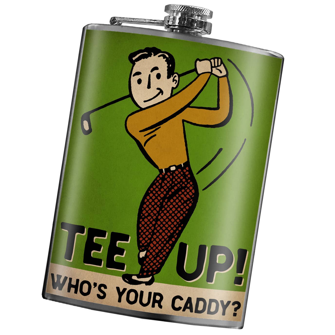 8oz Flask - Who's Your Caddy?, Golf