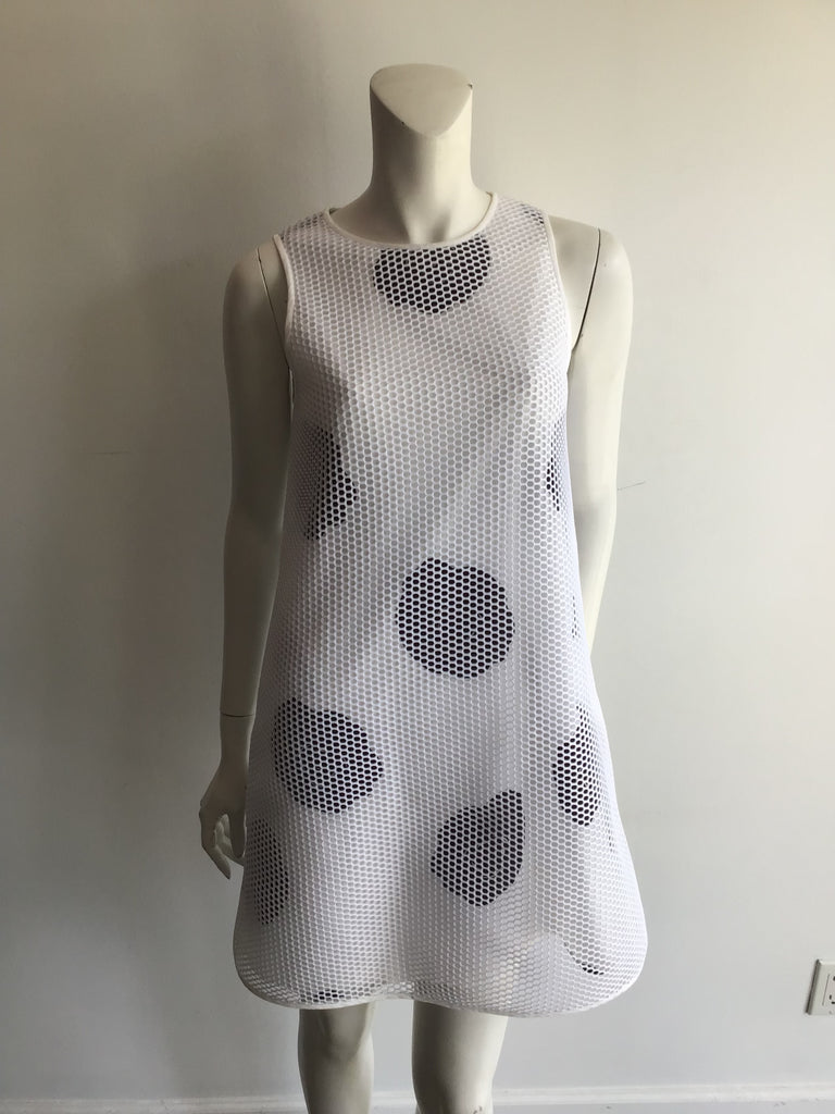 2000’s  Black and White Lisa Perry Synthetic Day Dress Size 6