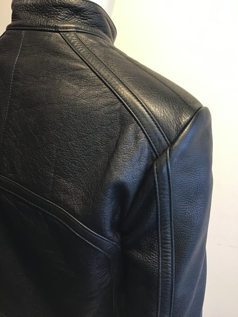 2000’s Balenciaga Black Lamb’s Leather Biker Jacket Size 7.5/8