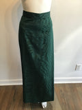 1980’s Mary O’Donnell Forrest Green Silk Moiré Evening Skirt Size 2