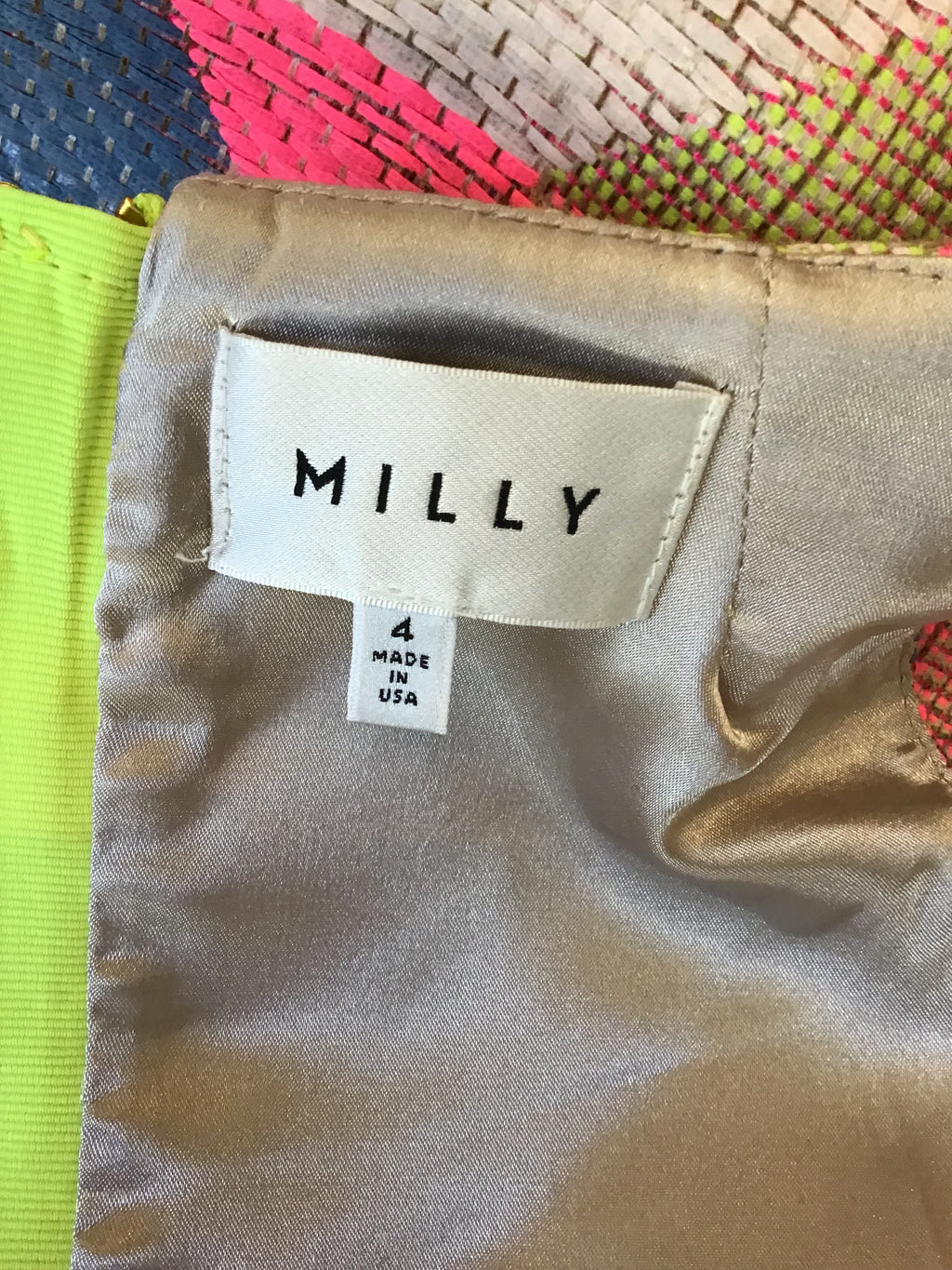 2000’s Mills Multicolor Cotton Blend Mini Dress Size 4