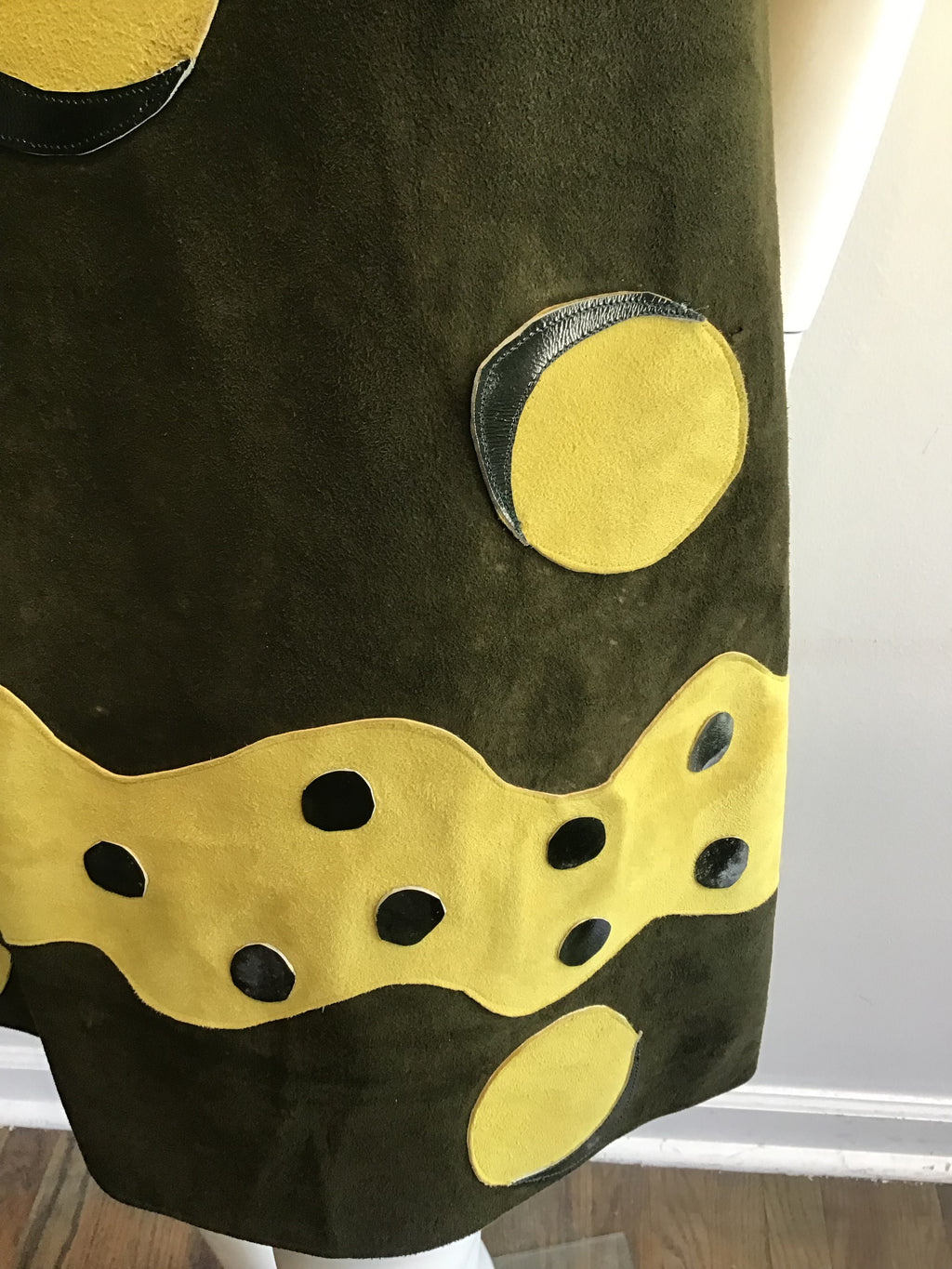 1960’s Olive Green Ultra Suede Dress Size 8